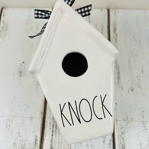 Rae Dunn Knock Birdhouse Ceramic Decoration - Picture 5 of 6